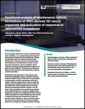 iPSC-derived 3D neural organoids App Note