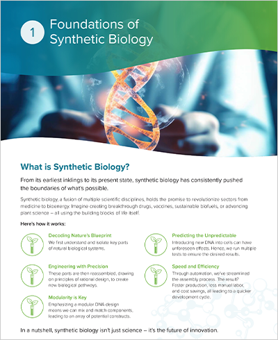 Foundations of synthetic biology