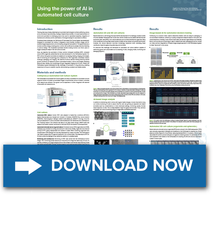 AI in automated cell culture poster