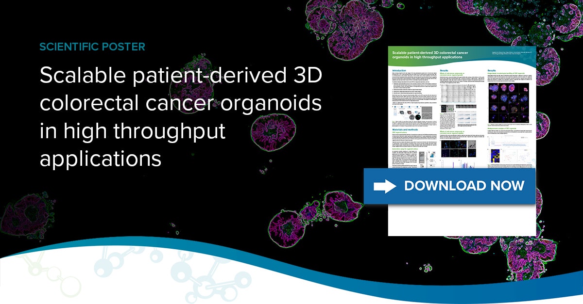 Scalable patient-derived 3D colorectal cancer organoids in high ...