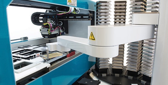 Lab automation for high throughput clone screening