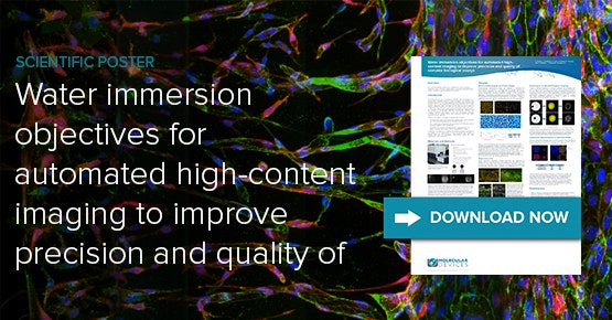 Water immersion objectives for automated high-content imaging